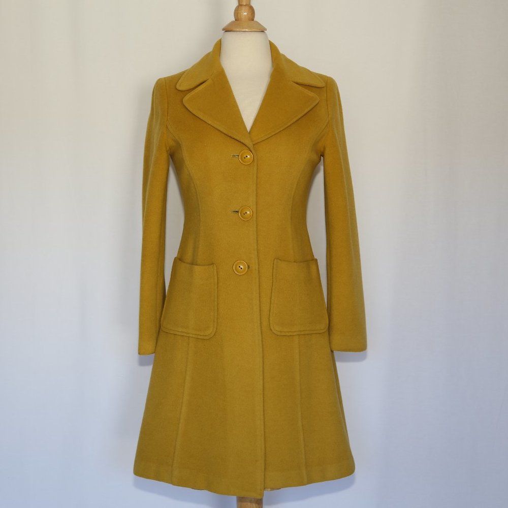VIKI 100% wool long coat - Picture 2 of 6